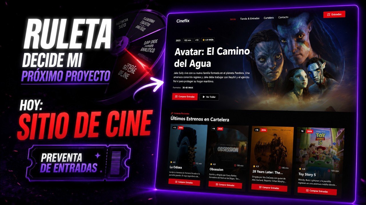 Cineflix — Sitio de Cine Completo con IA (Next.js + Tailwind)
