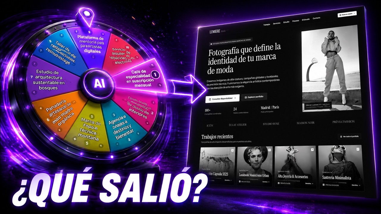 Estudio Fotográfico para Marcas Fashion — Landing Page con IA